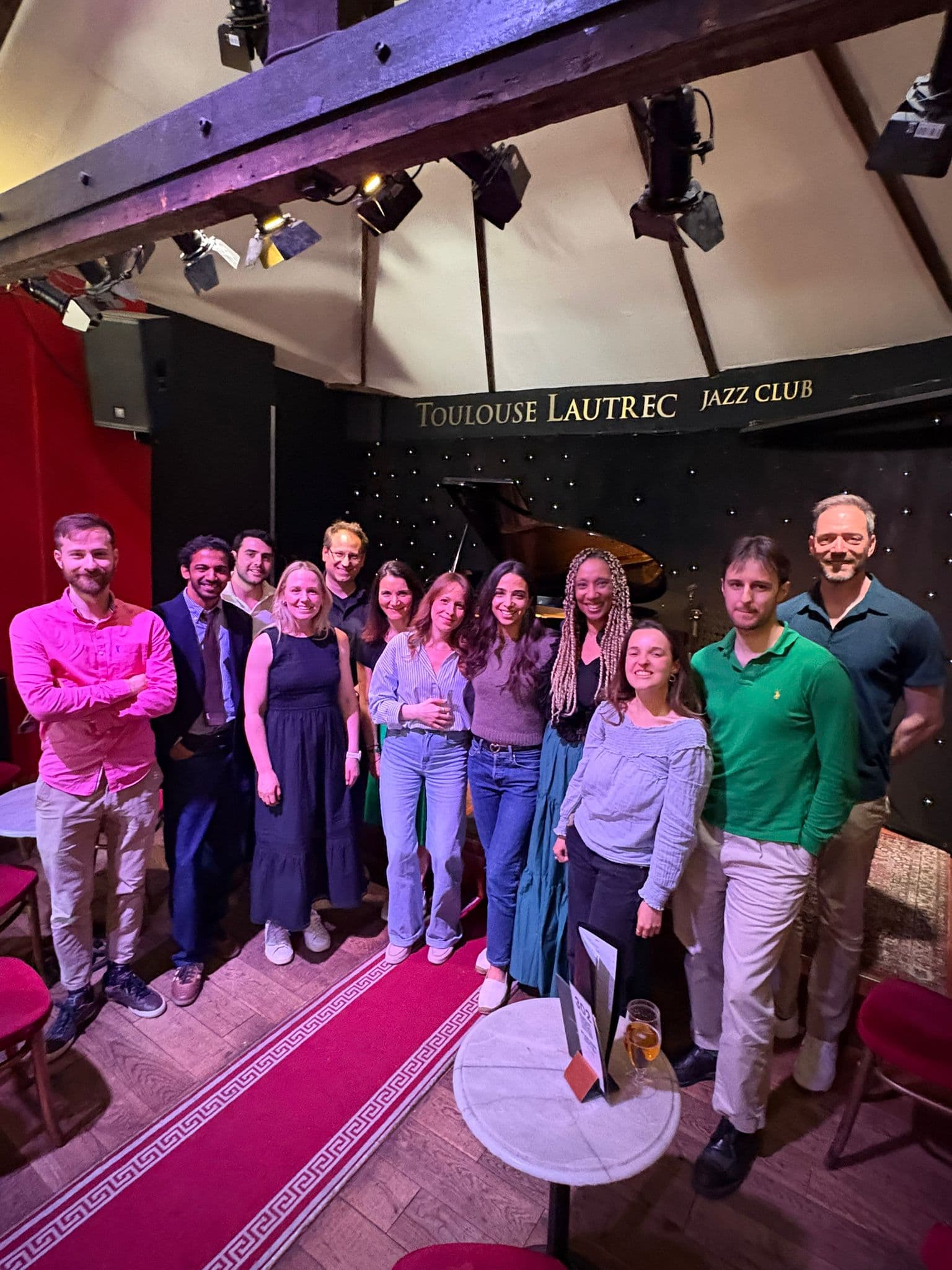 Modern Way Piano students and teachers together on stage at the Toulouse Lautrec Jazz Club